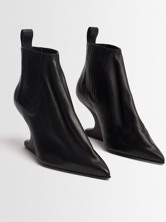 Rick Owens - 带雕塑跟的套筒 ankle boots