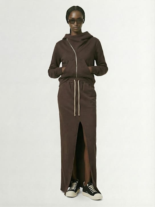 Rick Owens DRKSHDW - 弹性腰带长裙