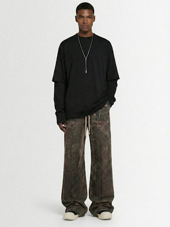 Rick Owens DRKSHDW - 宽腿抽绳裤