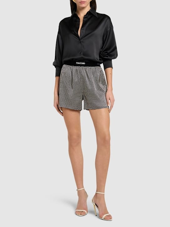 Tom Ford: Shorts with elastic waist and print