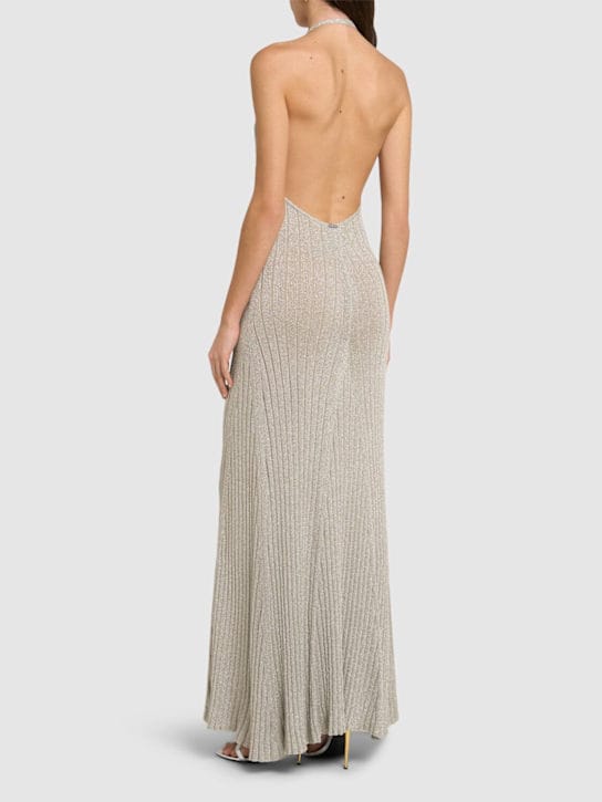 Tom Ford: Ribbed lam  knit maxi dress