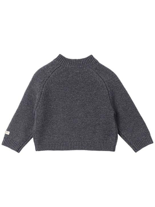 Donsje: Pullover aus Merinowolle mit Stickerei