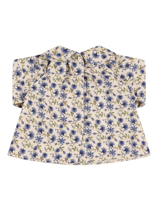 Babe & Tess: Printed cotton jersey shirt
