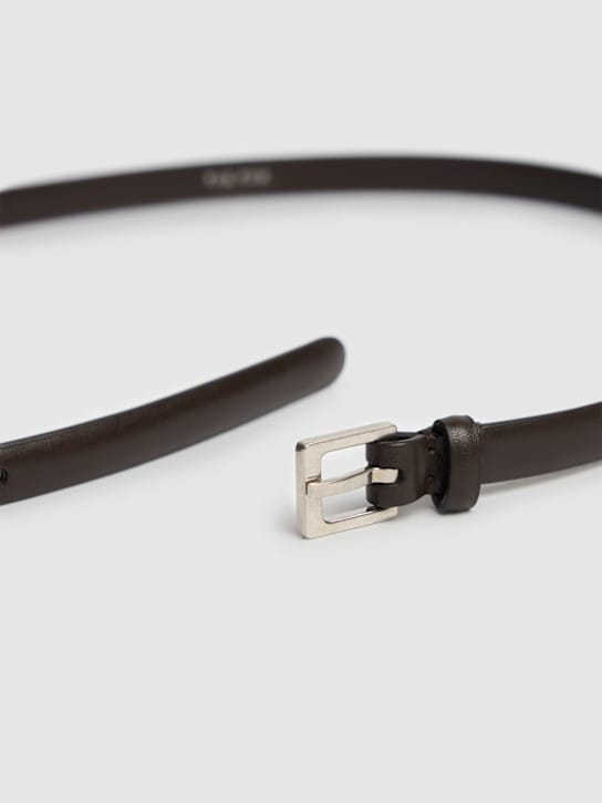 The Row: Slim calfskin leather belt