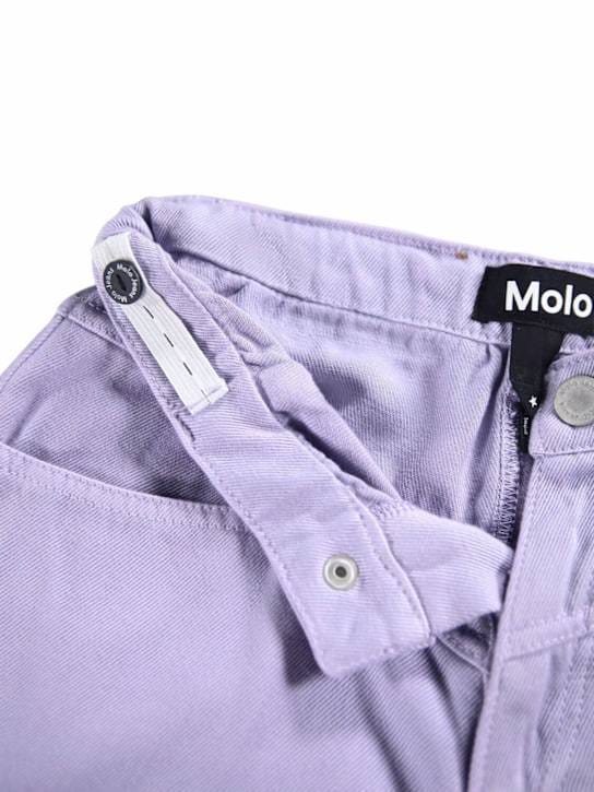 Molo - 棉质和人造丝斜纹裤