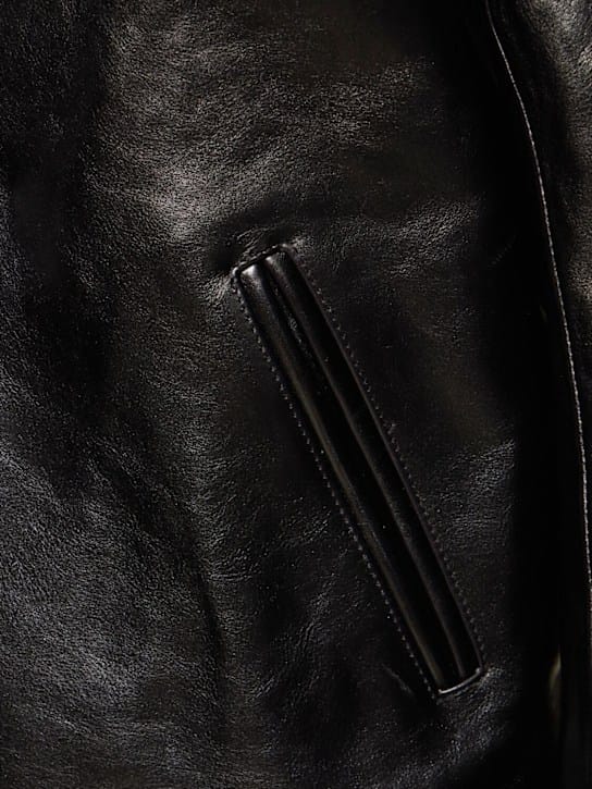 Our Legacy: Chaqueta de piel con cremallera