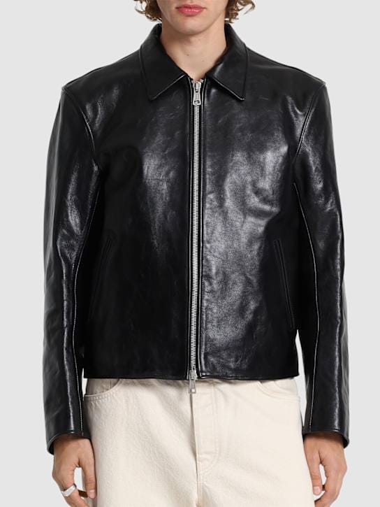 Our Legacy: Chaqueta de piel con cremallera