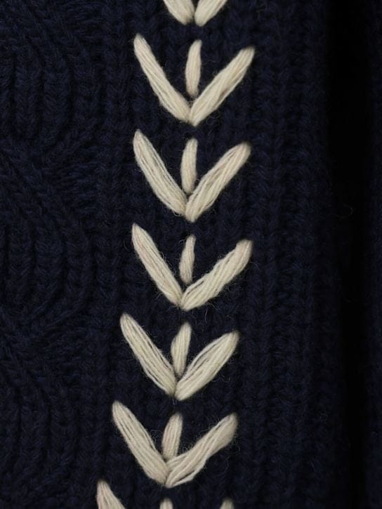 INDEE: Pullover aus Wollmischung mit Stickerei