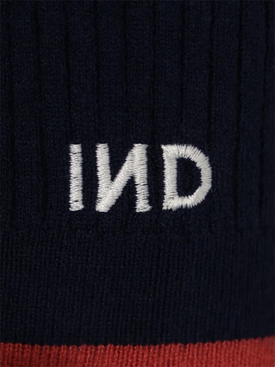 INDEE: Polo-Pullover aus Rippstrick