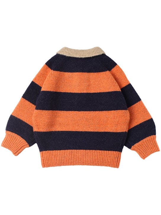 Tiny Cottons: Pull polo en maille rayé