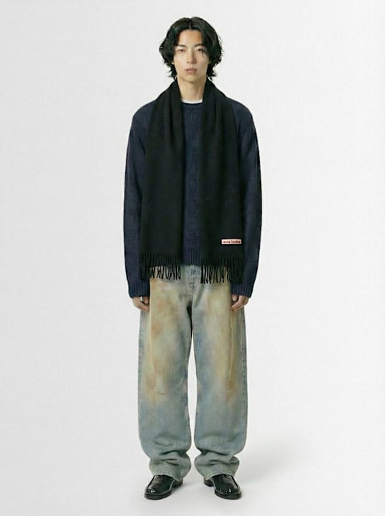 Acne Studios - 高腰宽腿牛仔裤