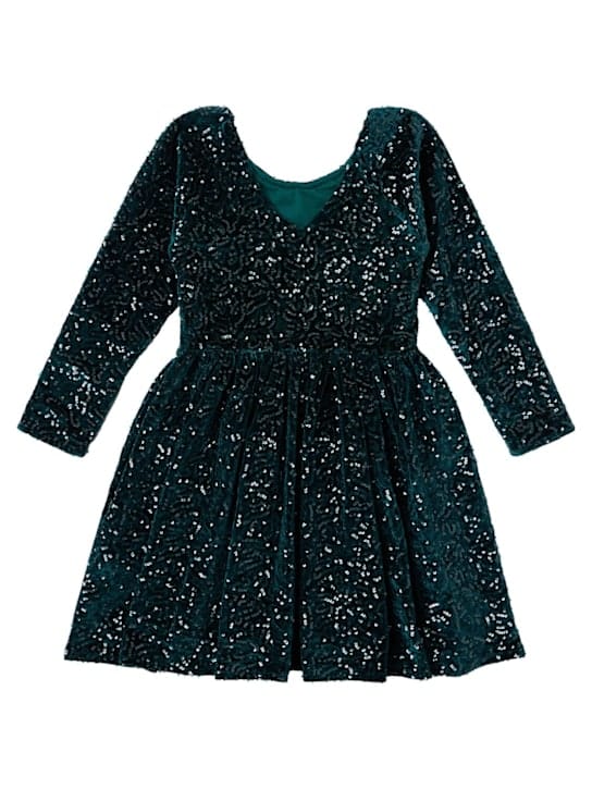 Konges Sløjd: Robe en velours à sequins