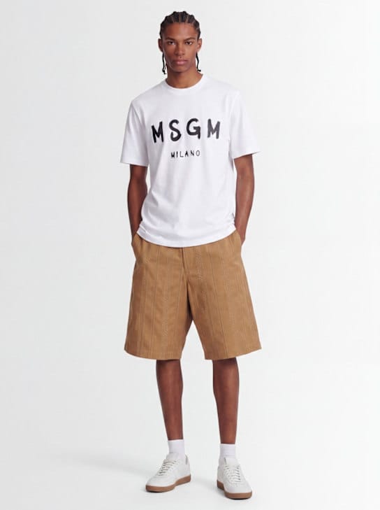 MSGM - 带浮雕细节的短裤