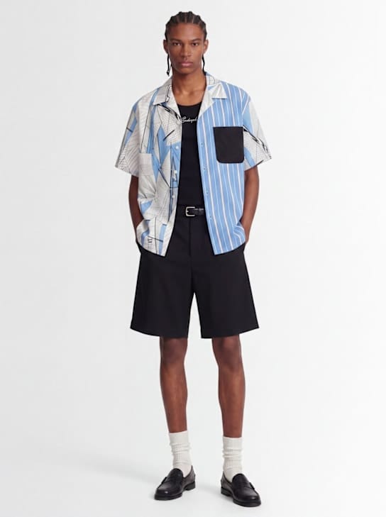 MSGM - 棉质短袖衬衫