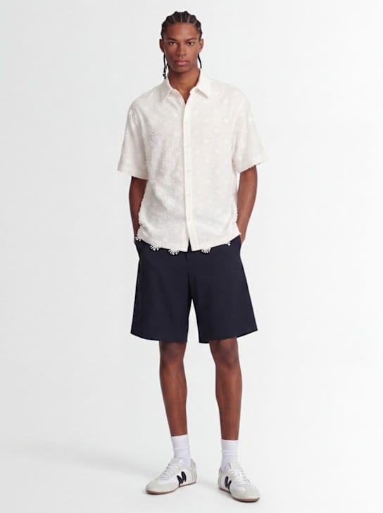 MSGM - 科技与棉质短袖衬衫