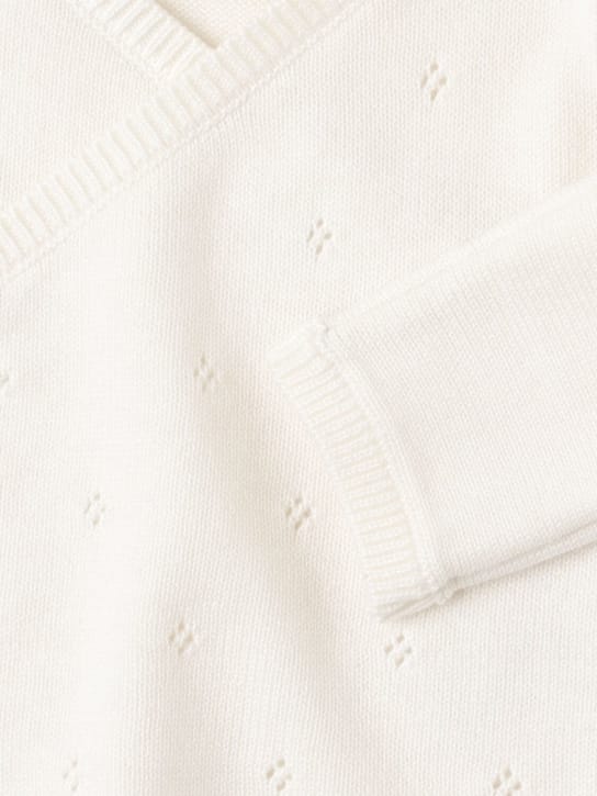 Petit Bateau: Wickelcardigan aus Ajourstrick