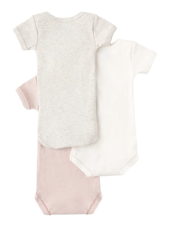 Petit Bateau: 三件装棉质连体衣