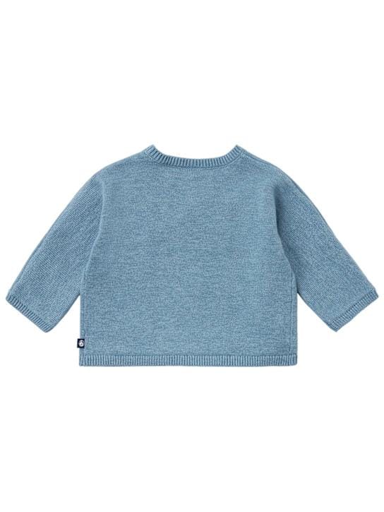 Petit Bateau: Wickelcardigan aus Wolle und Baumwolle
