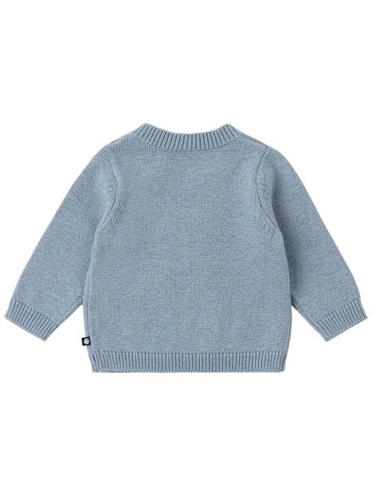 Petit Bateau: Strickpullover aus Wolle und Baumwolle mit Intarsie