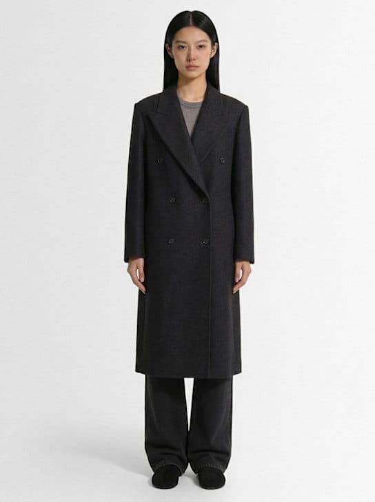 The Row: Cappotto doppiopetto in lana vergine