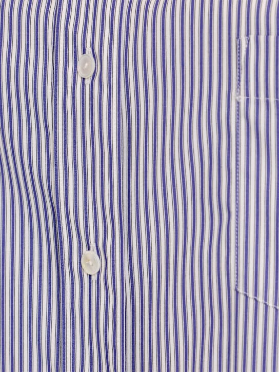 The Row: Long striped cotton shirt