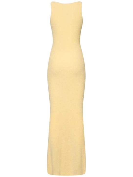 Aya Muse: Vestido largo de punto con abertura
