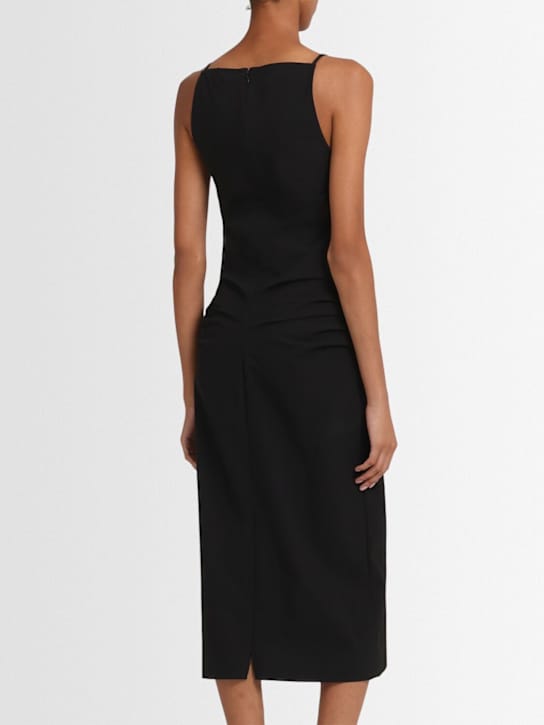 Proenza Schouler: Draped cotton-blend midi dress