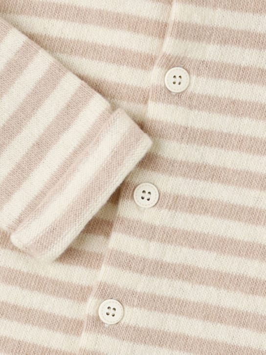 1 + IN THE FAMILY: Striped cotton-blend cardigan