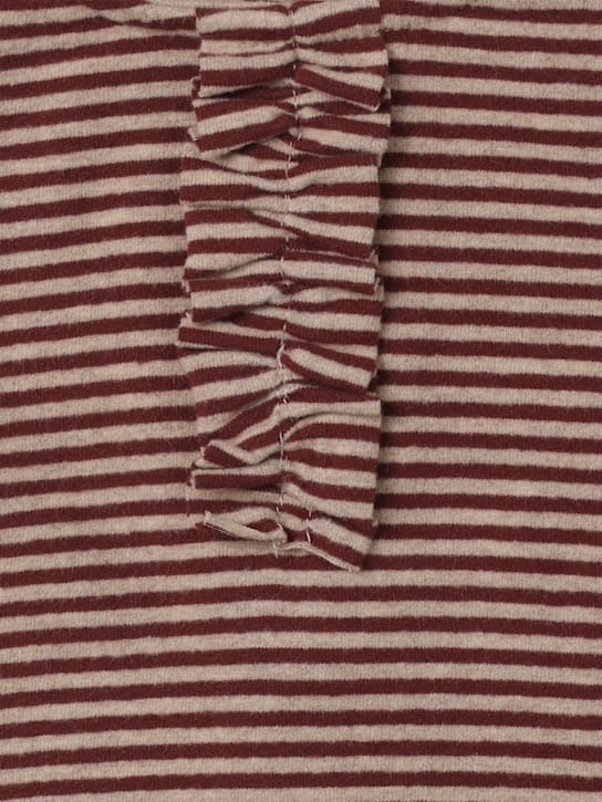 1 + IN THE FAMILY - Striped cotton blend T-shirt