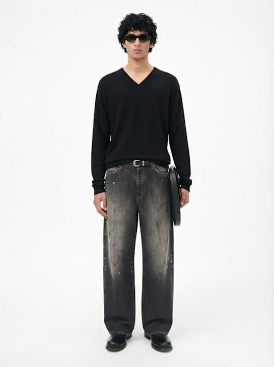 Acne Studios - 高腰宽松牛仔裤