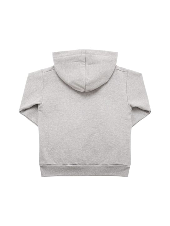 Marni Junior: 带有标志和帽子的棉质连帽衫