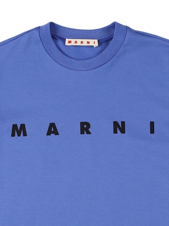 Marni Junior: 印花棉质 jersey T 恤