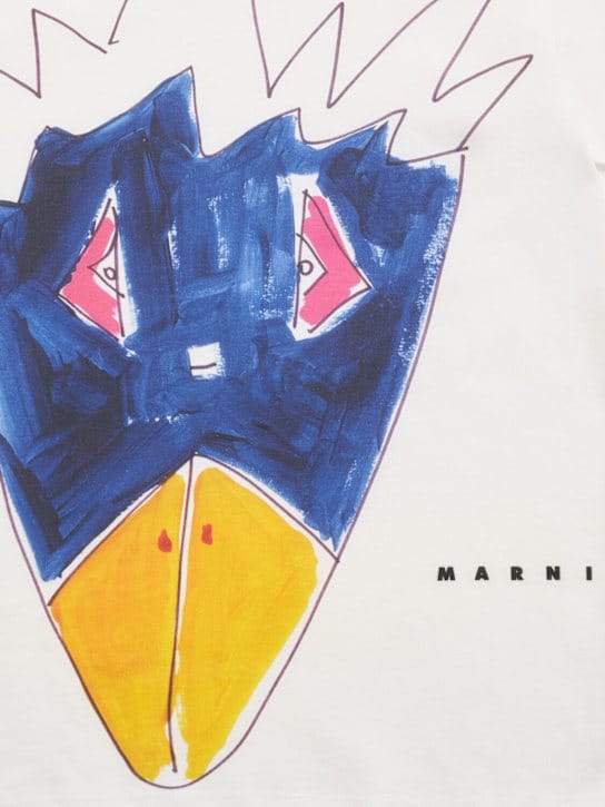 Marni Junior - 印花棉质运动衫