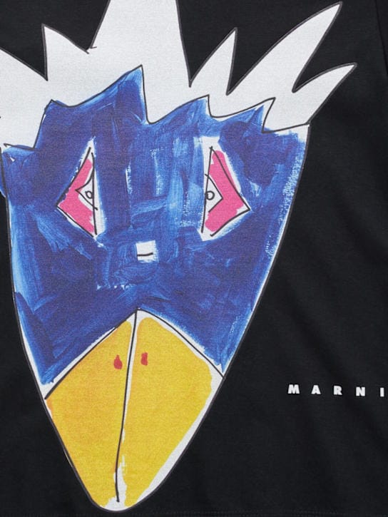 Marni Junior - 印花棉质针织T恤