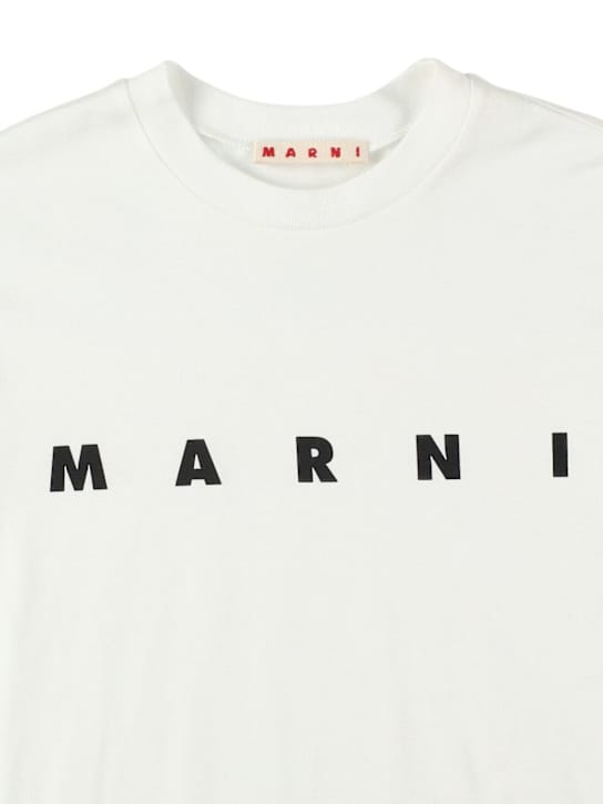 Marni Junior - 棉质平纹T恤，印花设计