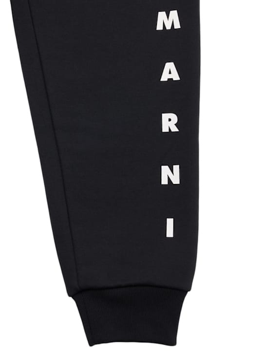Marni Junior - 带有logo的棉质卫裤