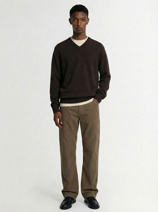 The Row - Pantaloni Fred in cotone a costine