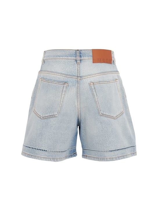 MSGM - 高腰短裤，带缝合细节