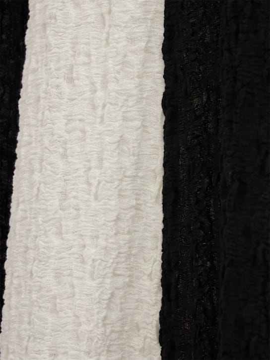 MSGM: Striped cotton-blend maxi dress