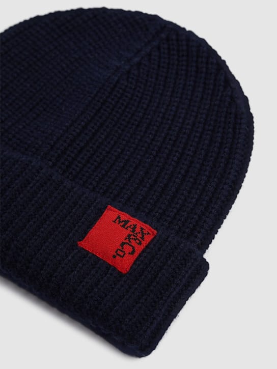 MAX&CO - 羊毛混纺针织帽带LOGO