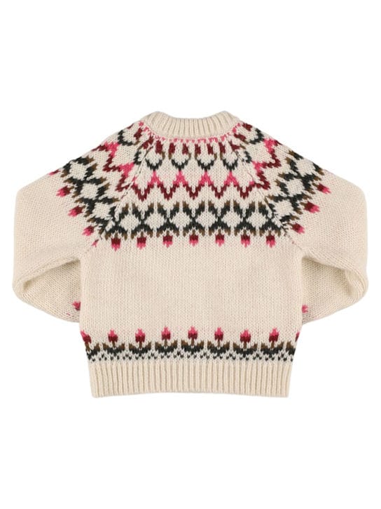 The New Society: Maglia jacquard a girocollo