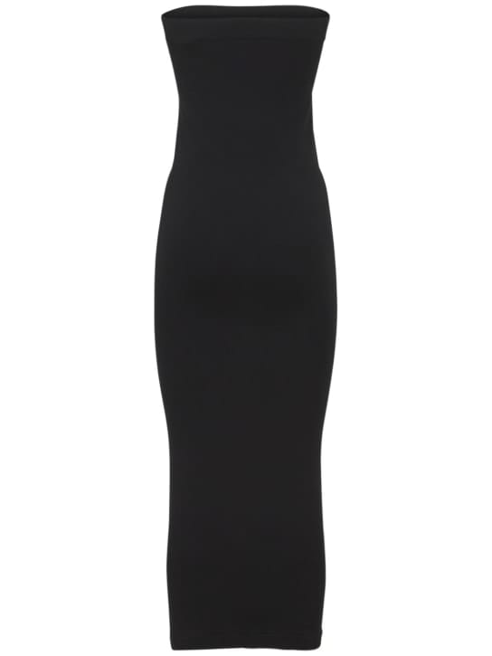 Wolford: Trägerloses elastisches Midikleid