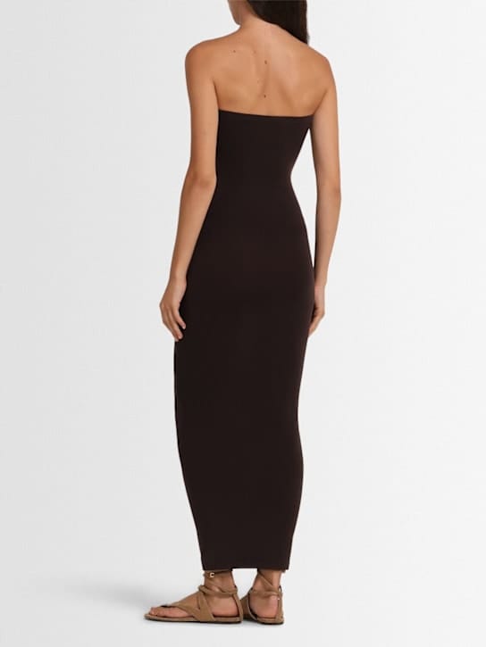 Wolford: Trägerloses Midi-Kleid aus Stretch-Jersey