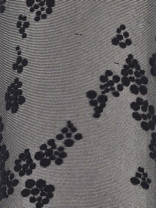Wolford: 花卉蕾丝连裤袜