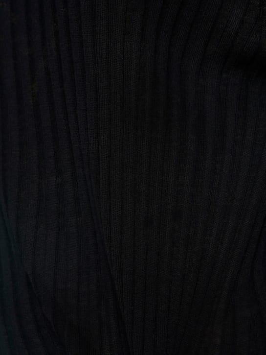 Khaite: Ribbed wool maxi dress