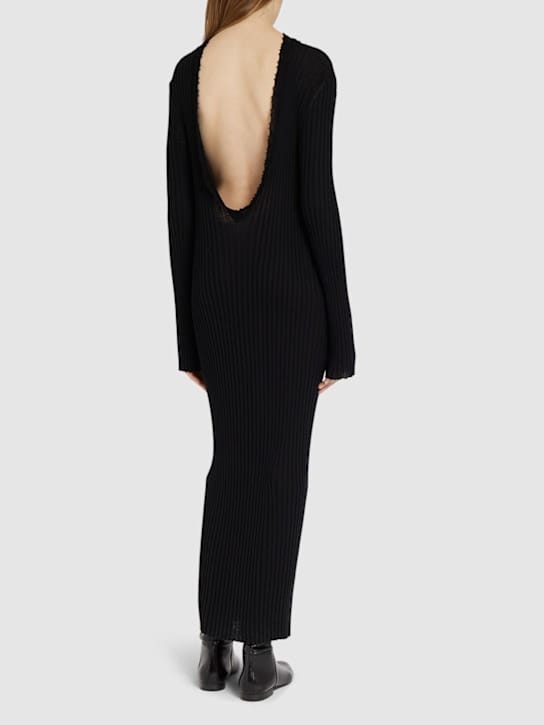 Khaite: Ribbed wool maxi dress
