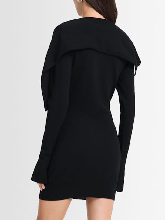 The Attico: Virgin wool and cashmere mini dress