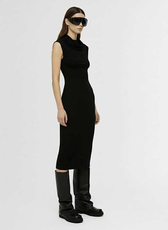 Rick Owens - 裹胸设计的中长连衣裙