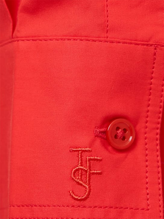 The Frankie Shop: Abito chemisier lungo in popeline di cotone