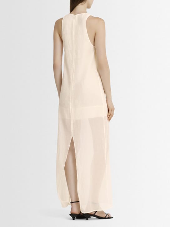 Toteme: Vestito lungo in cotone e seta